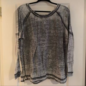 Free People distressed long sleeve
